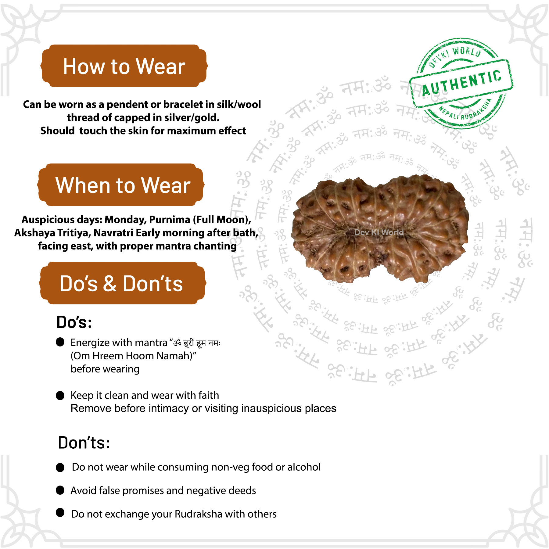 18 Mukhi Rudraksha